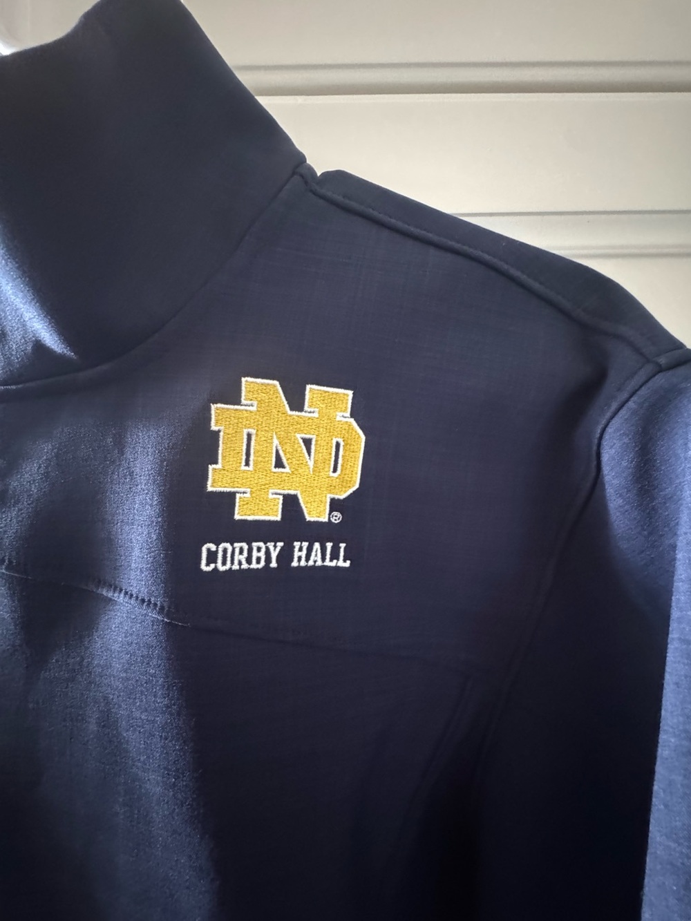 Notre Dame Under Armour Coldgear Jacket Men's Size Medium Blue - Picture 3 of 7